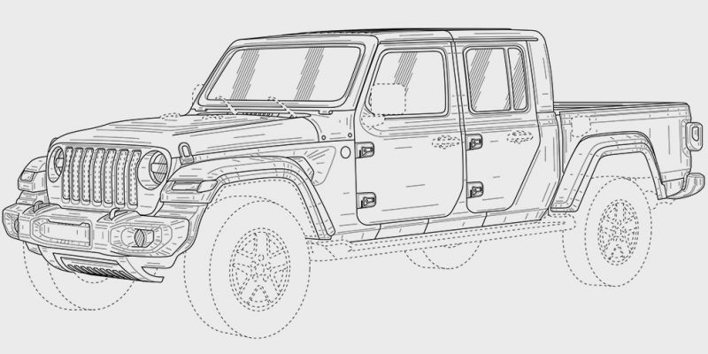 
                                    Jeep запатентовал в России пикап Gladiator
                            