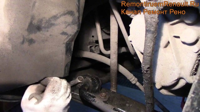 Замена втулки переднего стабилизатора Renault Duster