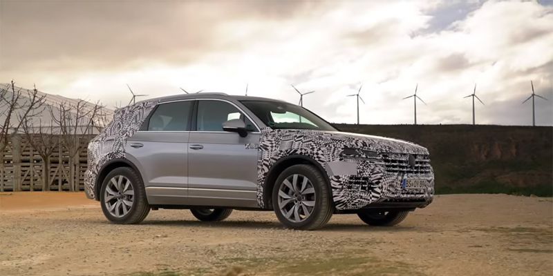 
                                    Volkswagen Touareg нового поколения показали на видео
                            