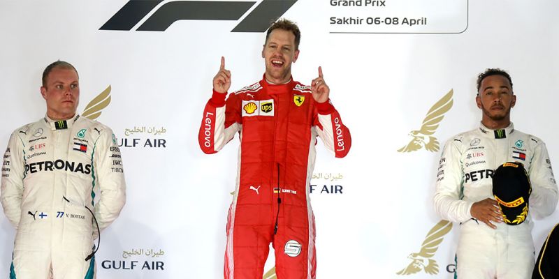 
                                    Феттель выиграл Гран-при Бахрейна и упрочил лидерство в Формуле-1
                            