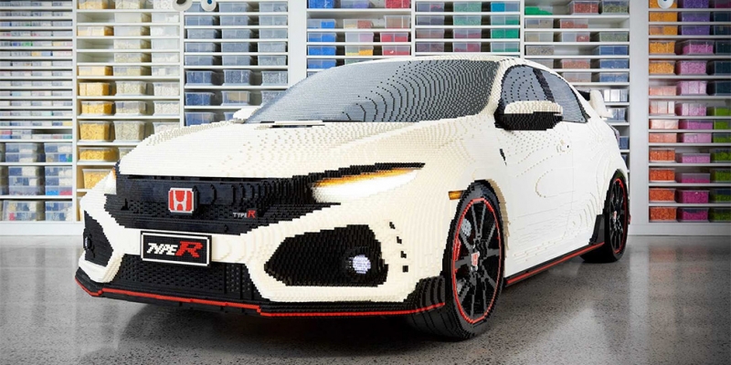 
                                    Honda собрала из Lego полноразмерную копию хот-хэтча Civic Type R
                            