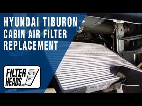 Замена салонного фильтра Hyundai Tiburon