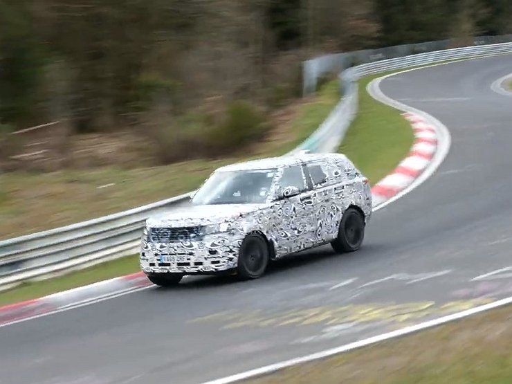 Range Rover пятого поколения испытали на Нюрбургринге