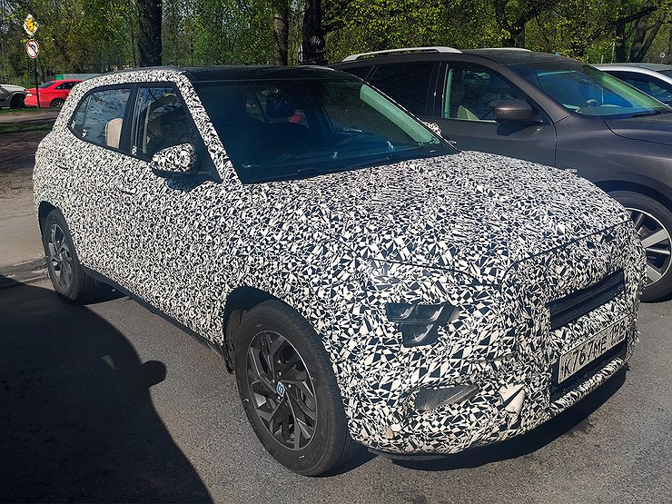 В Сети появились шпионские фото новой Hyundai Creta для России